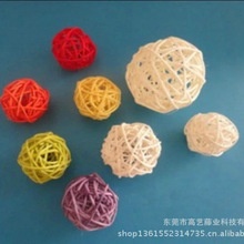 handmade 3cm-8cm colored rattan reed diffuser ball